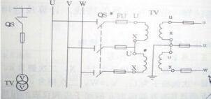 計量中，電壓互感器VV接線的特點