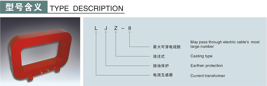 LJZ-8型零序電流互感器型號(hào)說明